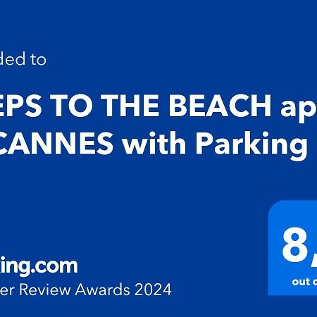 Steps To The Beach Apart In Cannes With Parking Exterior foto